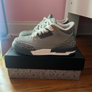 jordan 3 grey and orange gs